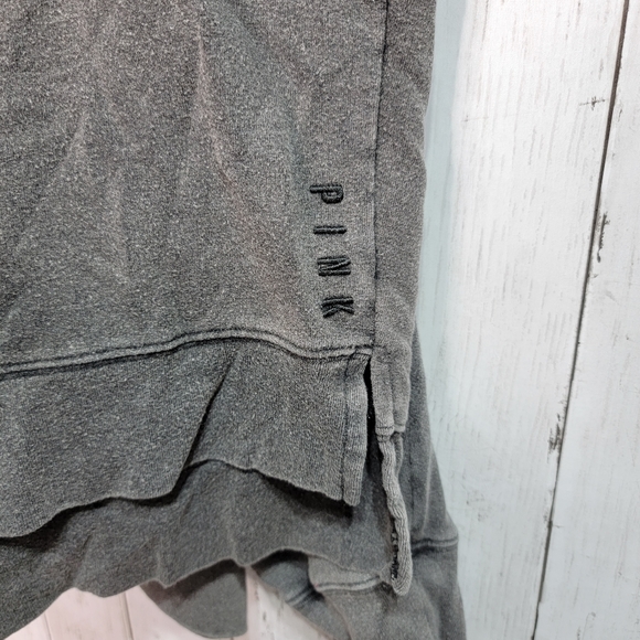 PINK Victoria's Secret Women Oversized Cowl Neck Pullover Sweater Washed Gray M. - Picture 8 of 8